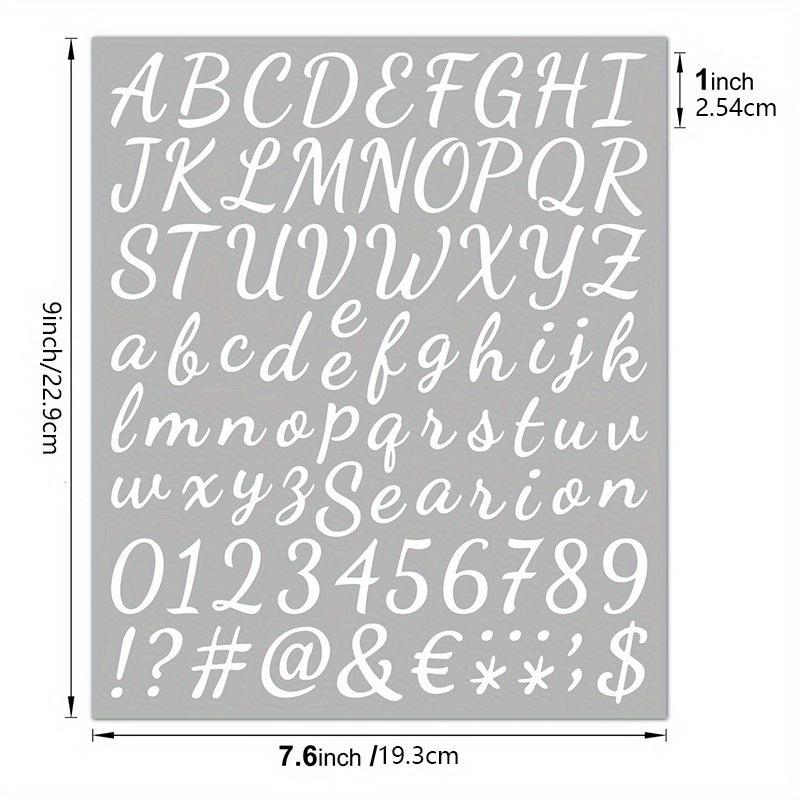 5pcs Self-Adhesive Vinyl Letter Stickers for Crafts Sign Notebook