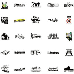 50pcs JDM Graffiti Stickers Waterproof DIY Decoration Materials
