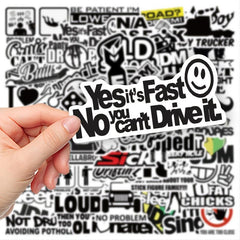 50pcs JDM Graffiti Stickers Waterproof DIY Decoration Materials