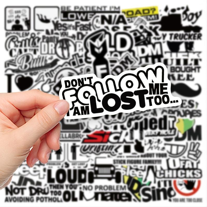50pcs JDM Graffiti Stickers Waterproof DIY Decoration Materials