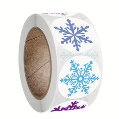 500pcs Snowflake Christmas Sticker Envelope Seal Label Decoration
