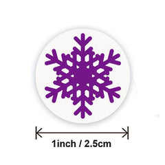 500pcs Snowflake Christmas Sticker Envelope Seal Label Decoration