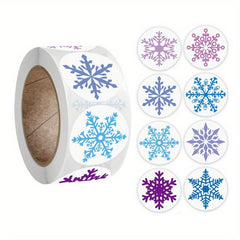 500pcs Snowflake Christmas Sticker Envelope Seal Label Decoration