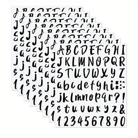576-Piece Graduation Cap Vinyl Sticker Decals, Self-Adhesive Letters & Numbers