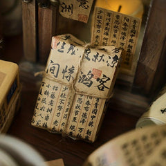 Chinese Calligraphy Washi Paper Masking Tape for DIY Craft Scrapbook
