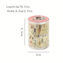 Retro Plant Architecture Journal Washi Masking Tape DIY Decoration
