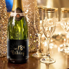 18th Birthday Bottle Labels for Champagne & Wine Bottles 15x10