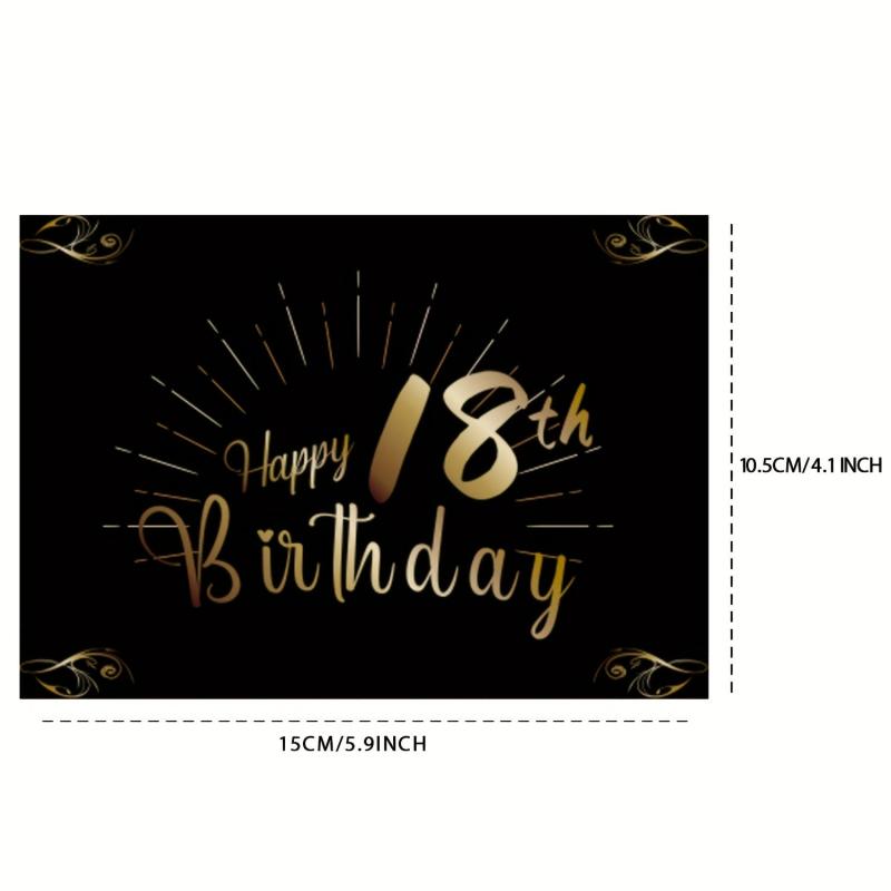 18th Birthday Bottle Labels for Champagne & Wine Bottles 15x10