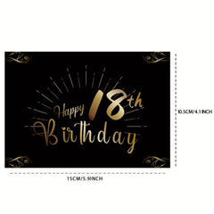 18th Birthday Bottle Labels for Champagne & Wine Bottles 15x10