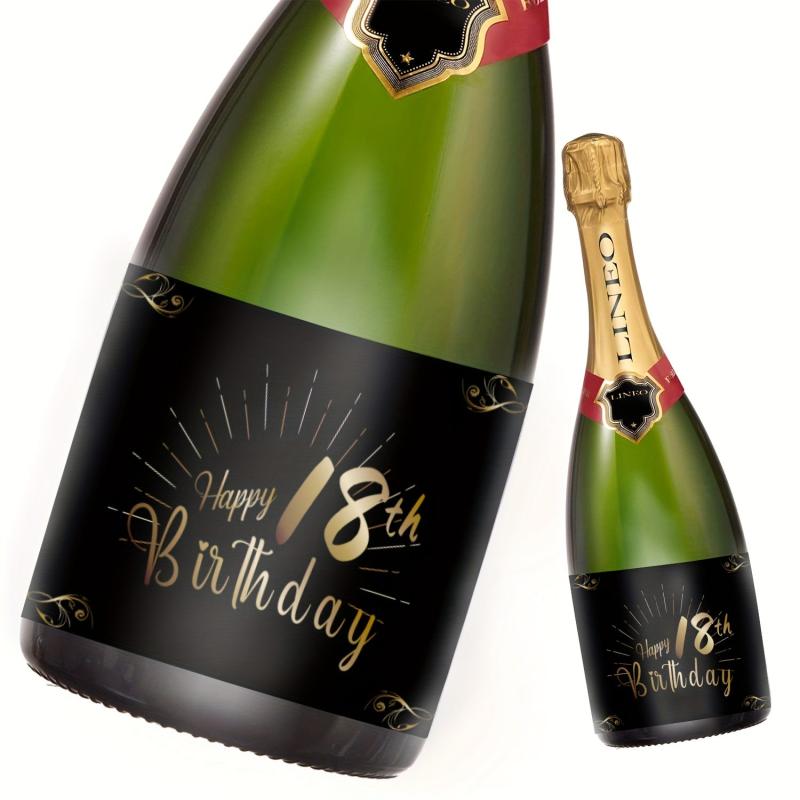 18th Birthday Bottle Labels for Champagne & Wine Bottles 15x10