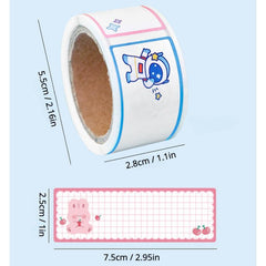 60pcs Personalized Transparent Custom Name Sticker Waterproof Label