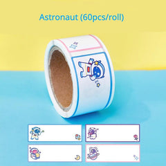 60pcs Personalized Transparent Custom Name Sticker Waterproof Label