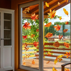 Maple Leaves Window Decals Double Sided - Set of 6 Sheets