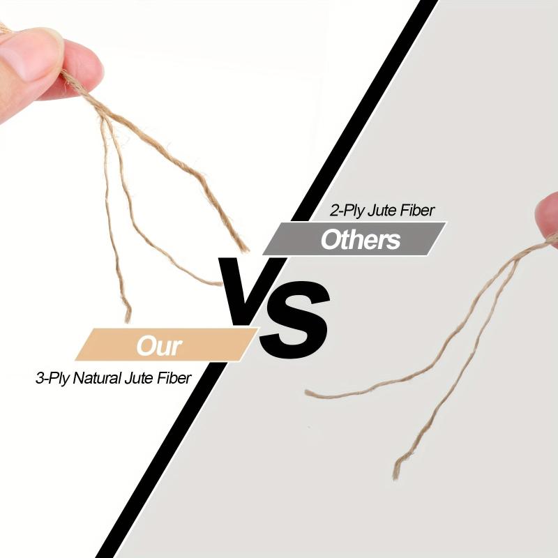 5mm Natural Jute Twine 3ply Ribbon Hemp Twine 984 FT