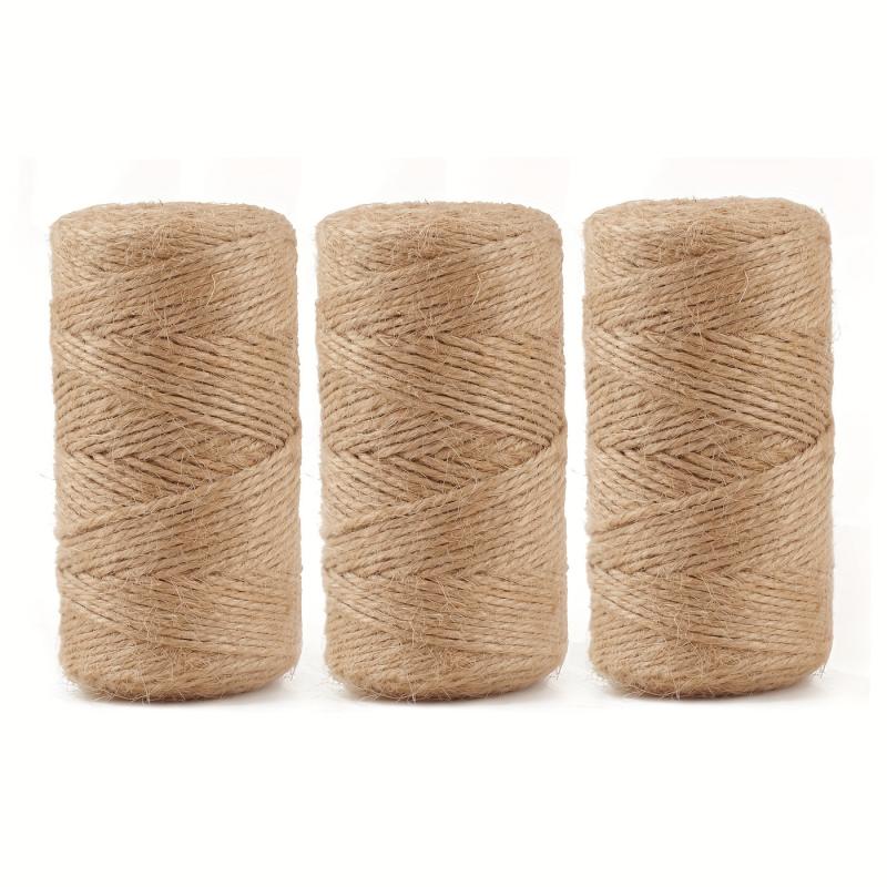 5mm Natural Jute Twine 3ply Ribbon Hemp Twine 984 FT