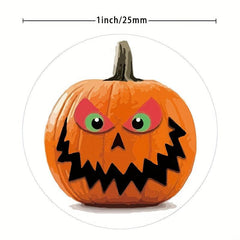 500 Halloween Emoticons Happy Animals Stickers Rolls