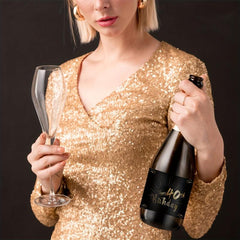 40th Birthday Bottle Labels - Champagne & Wine Gift for Men & Women