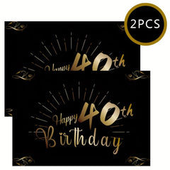 40th Birthday Bottle Labels - Champagne & Wine Gift for Men & Women