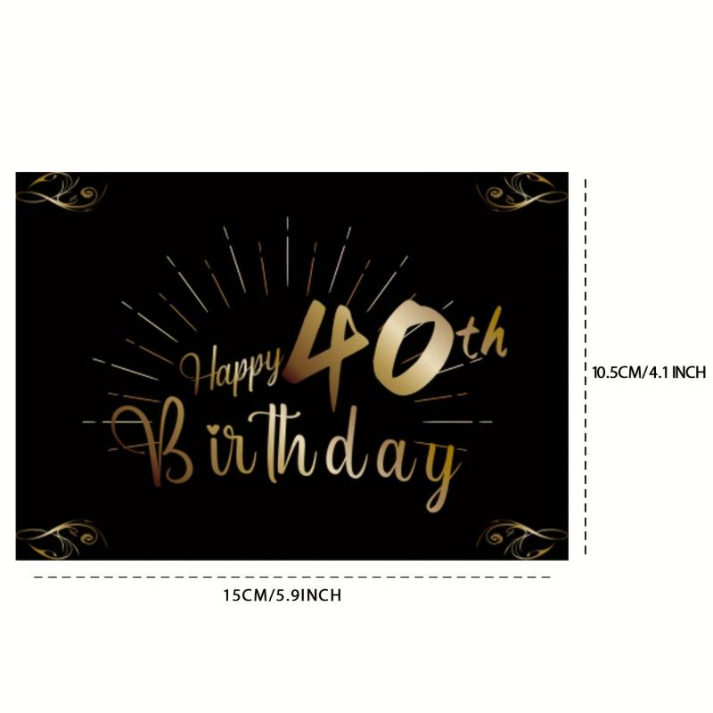 40th Birthday Bottle Labels - Champagne & Wine Gift for Men & Women