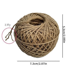 Natural Jute Rope for Crafts Gift Wrap Gardening Crochet Lace