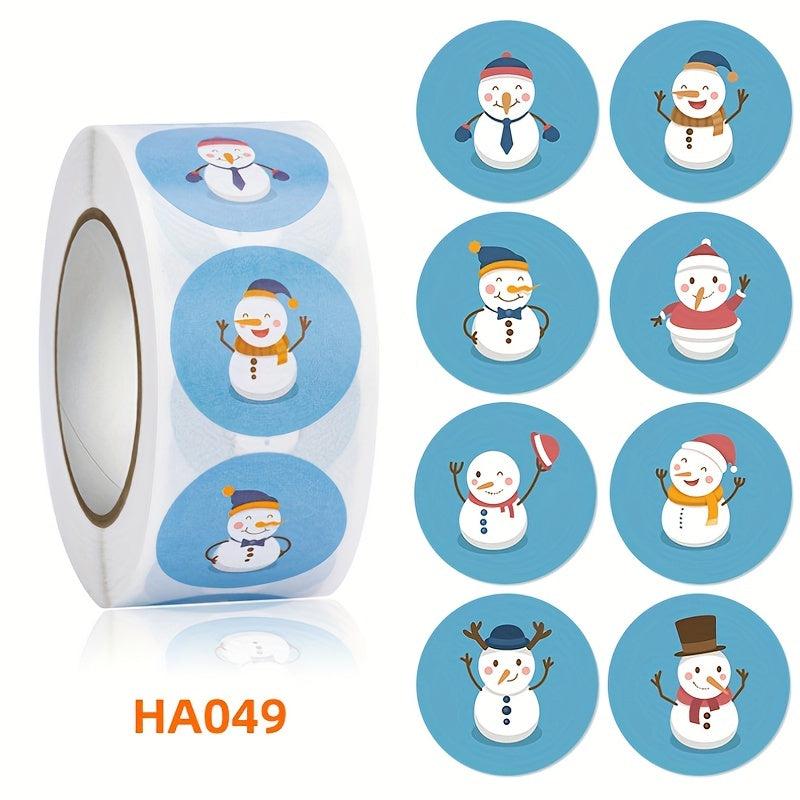 100pcs 500pcs Christmas Gift Sticker Merry Christmas Adhesive Label