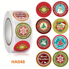 100pcs 500pcs Christmas Gift Sticker Merry Christmas Adhesive Label
