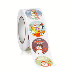 100pcs 500pcs Christmas Gift Sticker Merry Christmas Adhesive Label