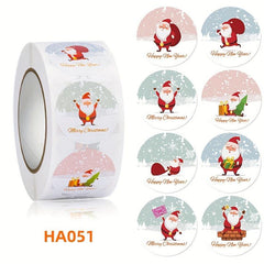 100pcs 500pcs Christmas Gift Sticker Merry Christmas Adhesive Label
