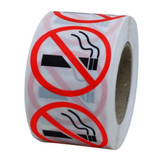 500pcs Explosive Packaging Copperplate Stickers No Smoking Signs