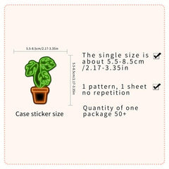 50pcs Neon Pattern Waterproof Stickers Water Bottles Laptop Scrapbook Luggage