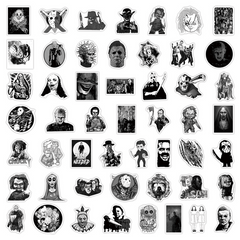 100pcs Horror Movies Thriller Characters Waterproof Stickers