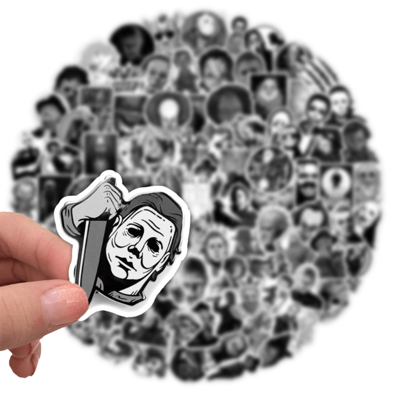 100pcs Horror Movies Thriller Characters Waterproof Stickers