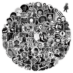100pcs Horror Movies Thriller Characters Waterproof Stickers
