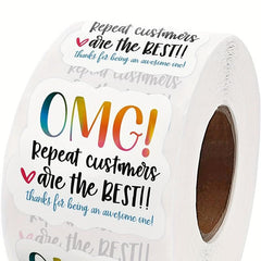 500 Small Business Thank You Stickers Repeat Customers Appreciation