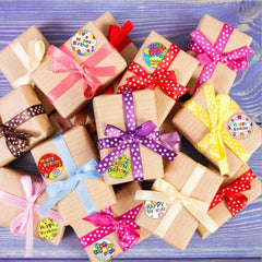 500 Cartoon Birthday Blessing Stickers Roll Self Adhesive Label Decoration