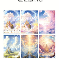 15pcs Cloudy Dreams Series Decorative Sticker Pack for DIY Diary Album Journal