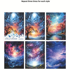 15pcs Cloudy Dreams Series Decorative Sticker Pack for DIY Diary Album Journal