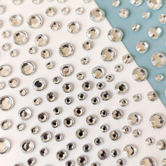 Colorful Polka Dot Artificial Diamond Stickers Makeup Stickers