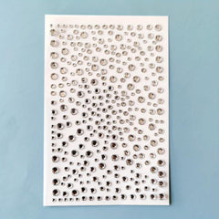 Colorful Polka Dot Artificial Diamond Stickers Makeup Stickers