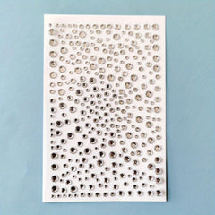 Colorful Polka Dot Artificial Diamond Stickers Makeup Stickers