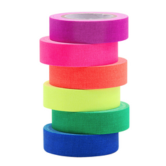 6pcs Glow in the Dark Neon Cloth Tape Set DIY Home Party Decorations