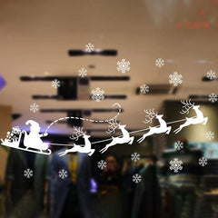 Xmas Window Sticker Snowflake Santa Claus Christmas Tree Sticker
