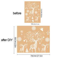 Xmas Window Sticker Snowflake Santa Claus Christmas Tree Sticker