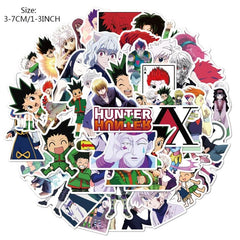 50Pcs Hunter Anime Waterproof Stickers for Laptops PCs Smartphones
