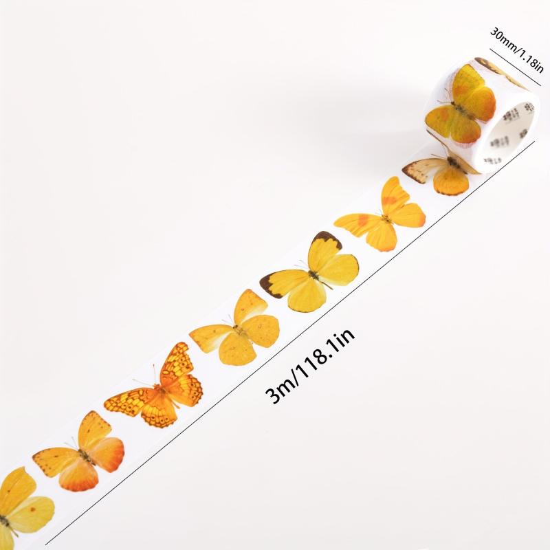 Washi Butterfly Mirror Tape 299 97 3 0cm DIY Crafts Gift Wrapping Scrapbooking