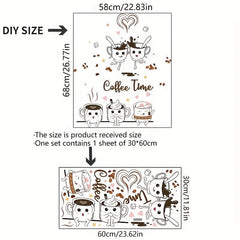 Coffee Time Decals Wall Sticker Home Kitchen Decor
