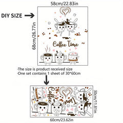 Coffee Time Decals Wall Sticker Home Kitchen Decor