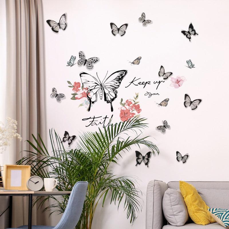 Butterfly Decal PVC Self adhesive Wall Sticker Home Decor