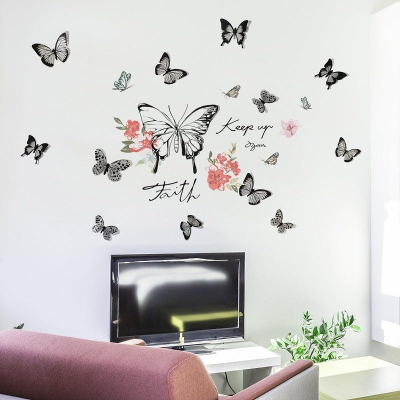 Butterfly Decal PVC Self adhesive Wall Sticker Home Decor