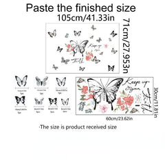 Butterfly Decal PVC Self adhesive Wall Sticker Home Decor